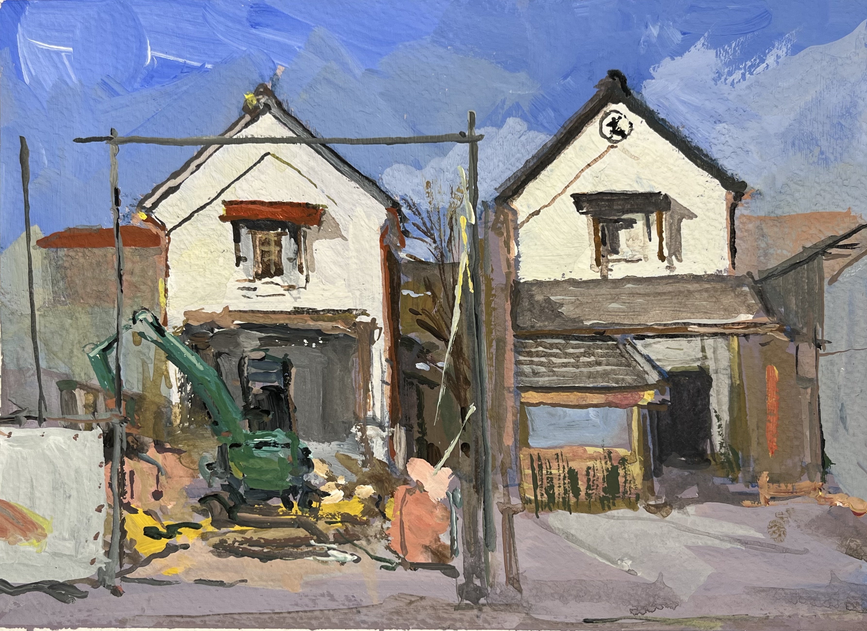 飯能の建物スケッチと魅力